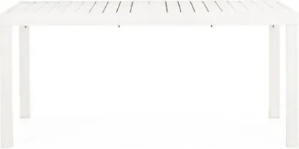 Tavolo In Alluminio Allungabile Da Esterno 90x160-240 Cm Bianco