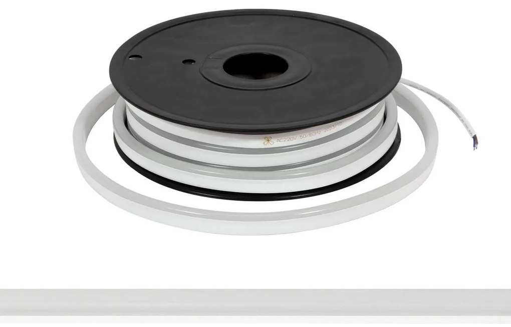 Neon Flex LED Serie 220V 9W/m IP67 10m Flessibile Colore Bianco Freddo 6.000K