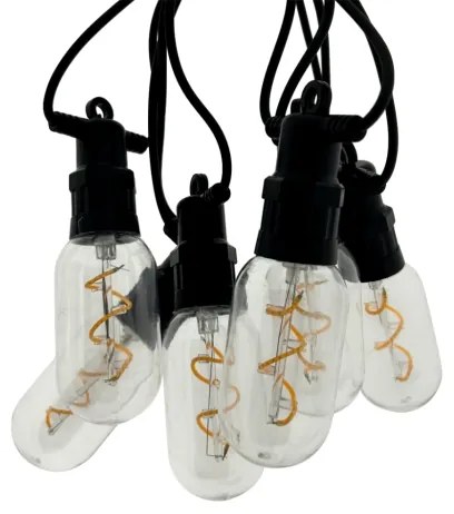 LED catena decorativa da esterno 6xLED/0,6W/230V 4,5 m IP44 nera