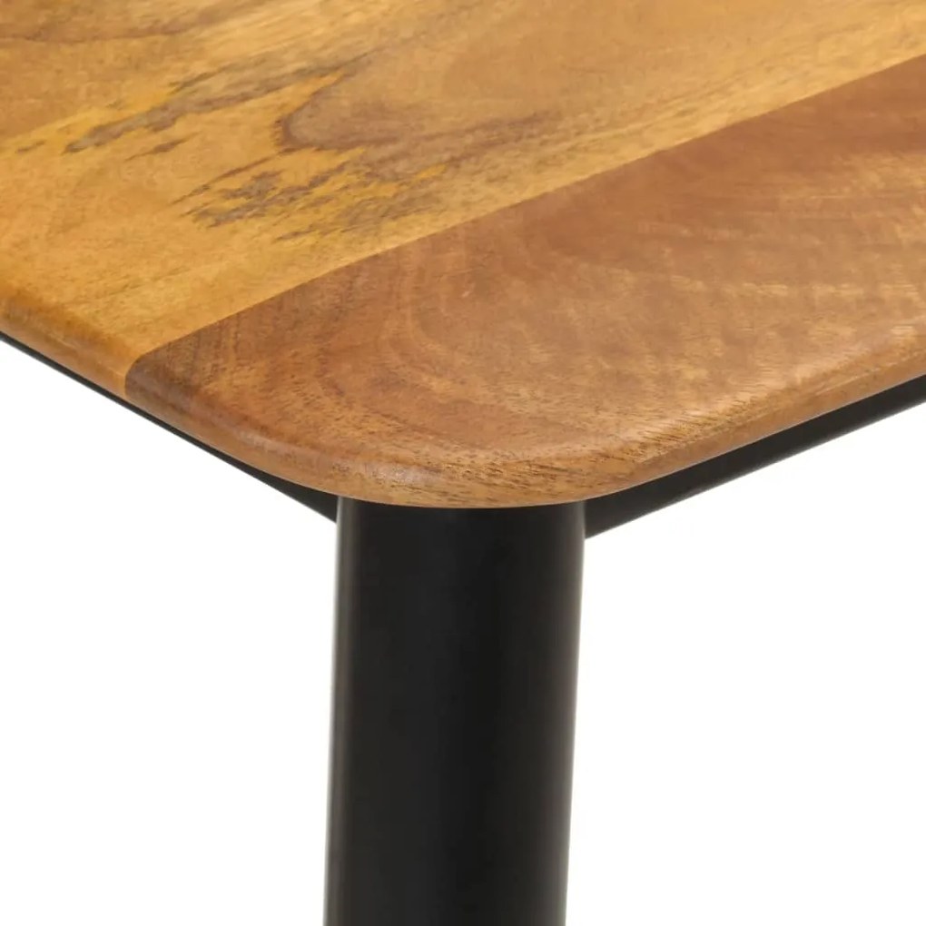 Tavolo consolle 110x40x76 cm in legno massello di mango e ferro