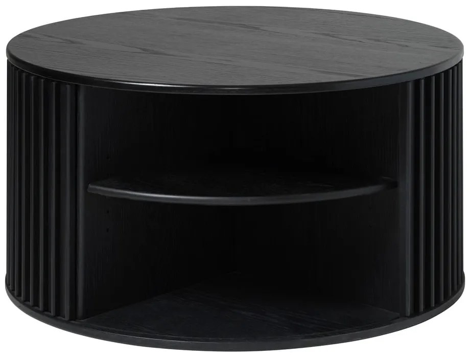 Tavolino rotondo nero ø 85 cm Siena - Unique Furniture