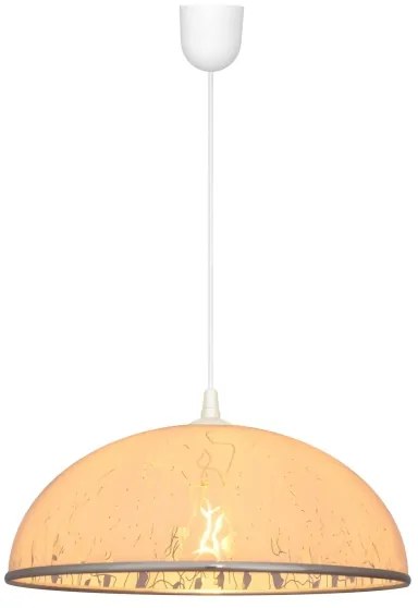 Lampadario su filo CIRCLE 1xE27/15W/230V bianco