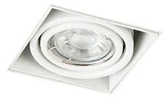 Faretto incasso bianco GU10 orientabile e girevole senza cornice - Oneon