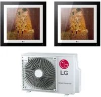 Climatizzatore Condizionatore LG Dual Split Inverter serie ARTCOOL GALLERY 9+12 con MU2R17 R-32 Wi-Fi Optional 9000+12000