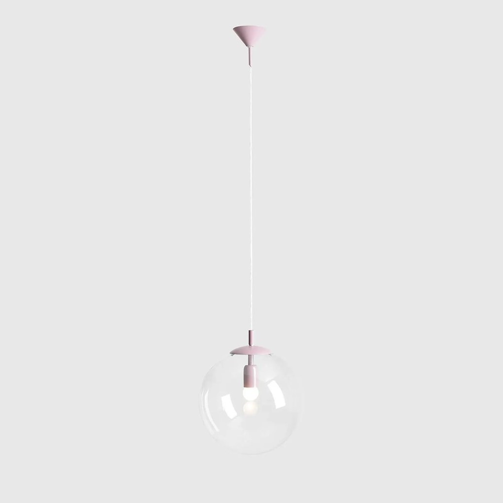 Lampada a sospensione in vetro Nohr ALDEX, dimmerabile, Violetto / Fucsia / Rosa, Soggiorno / Sala da pranzo, Vetro, Lampada a sospensione