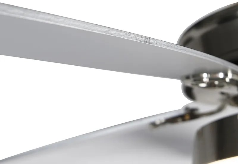 Ventilatore da soffitto in acciaio con telecomando incl. LED - Malaki