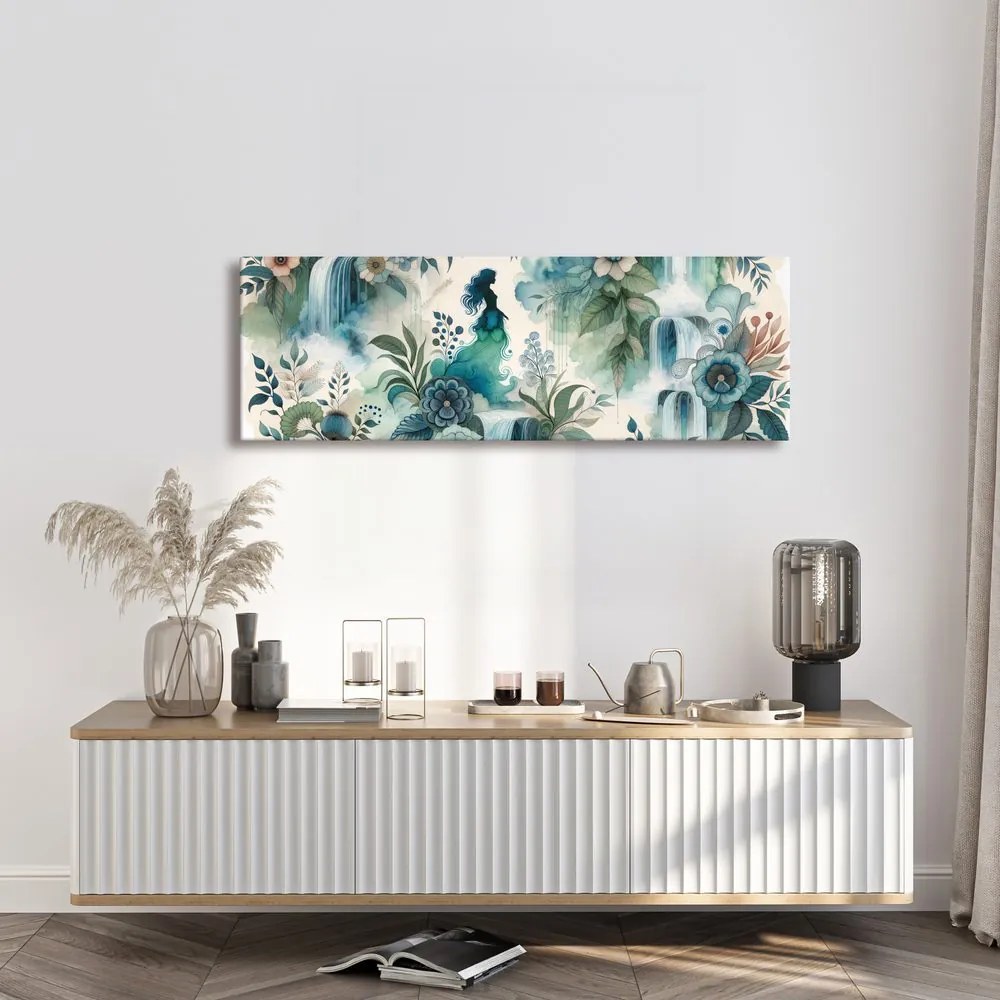 Quadro su tela – Paesaggio fatato con l'acqua