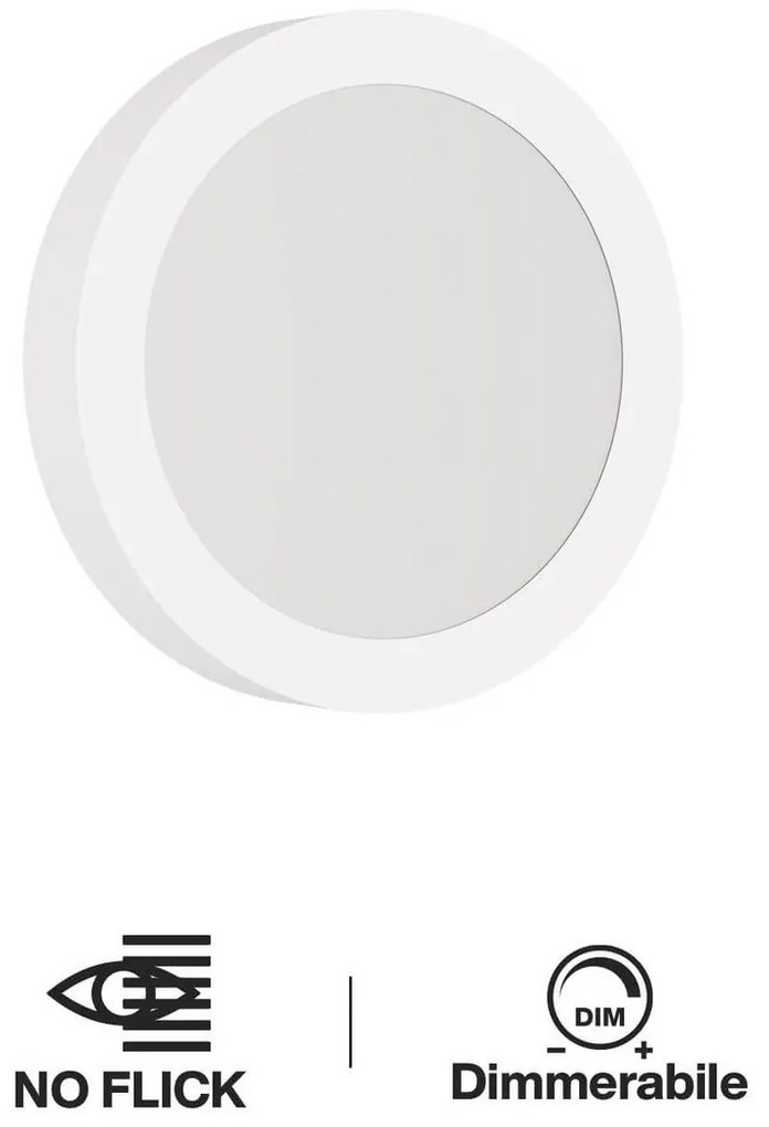 Plafoniera LED Rotonda 20W 2.000lm Ø225mm Osram LED Dimmerabile