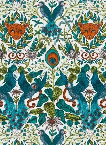 Clarke & Clarke Carta da parati Amazon - Jungle