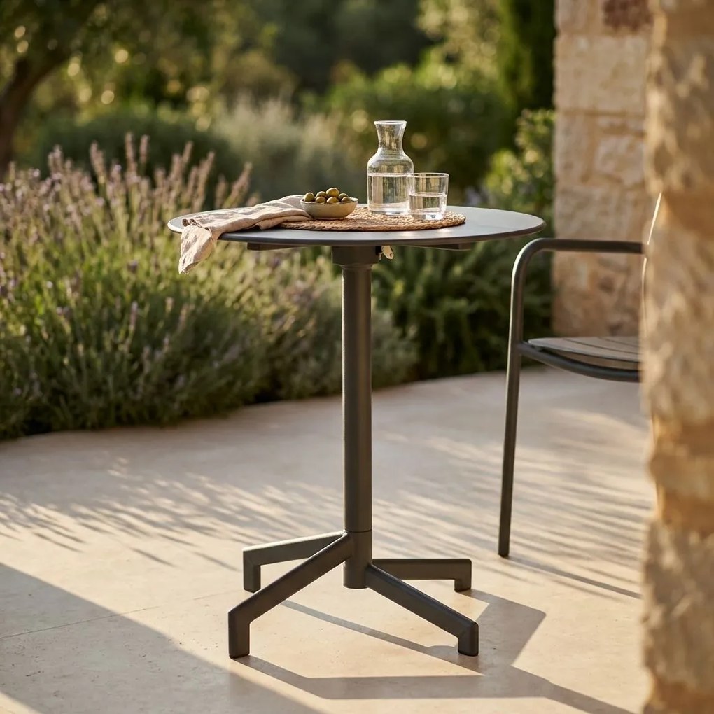 OPERA - tavolo da giardino in acciaio diametro 60