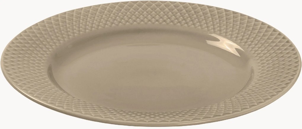 Piatto da colazione in porcellana Rhombe Earth