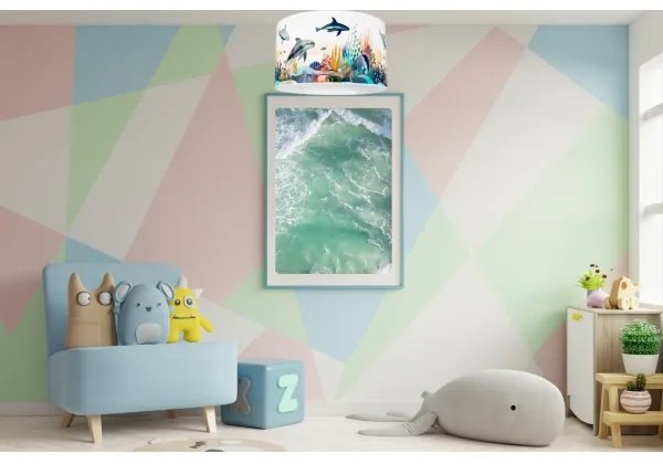 Plafoniera per bambini OCEAN 1xE27/60W/230V