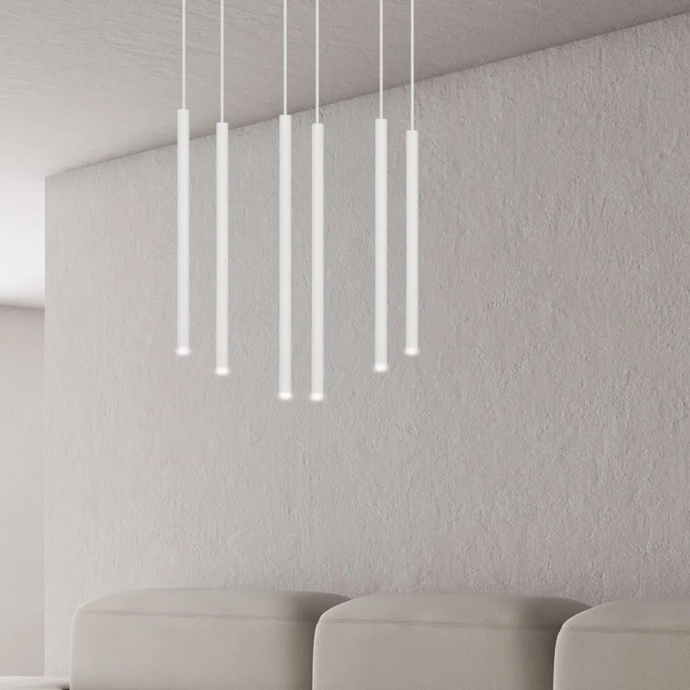 Lampadario a sospensione SELTER 6 WHITE Colore del corpo Bianco