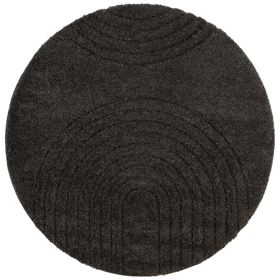 Tappeto nero , ø 160 cm Norwalk Fergus - Mint Rugs