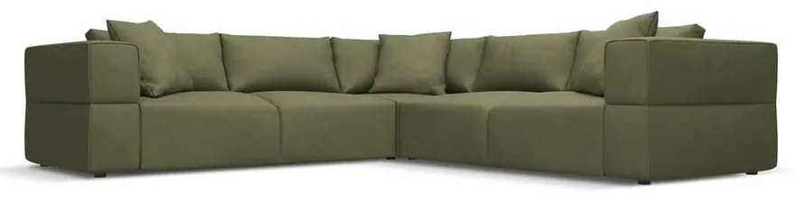 Divano angolare variabile verde chiaro Esther - Milo Casa