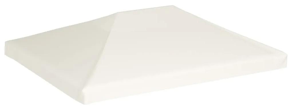 Copertura Superiore per Gazebo 310 g/m² 4x3 m Bianco Crema