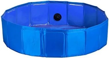 Piscina Smontabile Animali Domestici 80 x 20 x 80 cm Azzurro