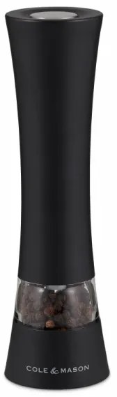 Cole&Mason - Macinino elettrico per spezie BURFORD 4xAAA 18 cm nero