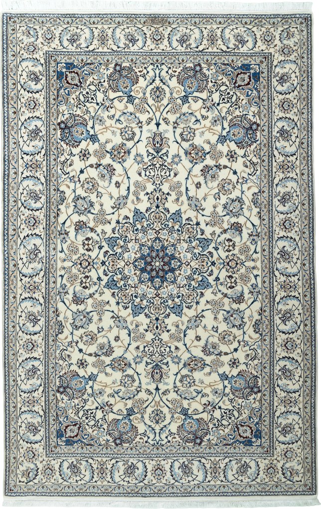 Nain Tappeto persiano 130 x 200 Beige (Iran) Annodato A Mano
