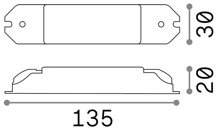 Driver Nova Materie Plastiche Dali-Push 12W 300Ma