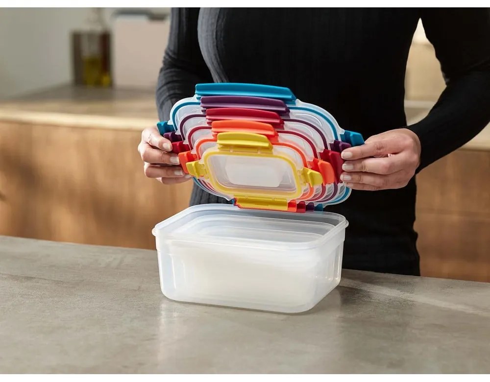 Set compatto di 5 contenitori Lock Nest - Joseph Joseph