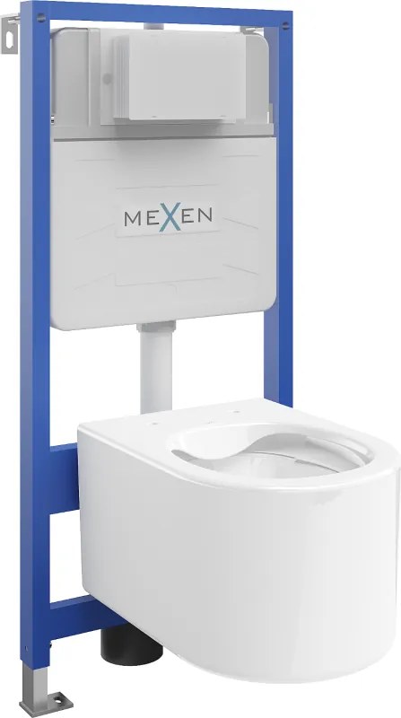 Mexen set WC da incasso telaio Fenix Slim con vaso WC Sofia, bianco lucido - 6103354XX00