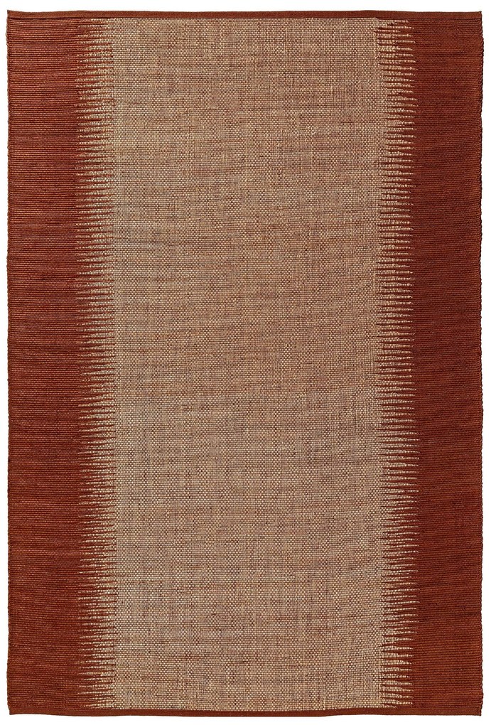 benuta Pure Tappeto di iuta Tulsi Terracotta 160x230 cm - Tappeto design moderno soggiorno