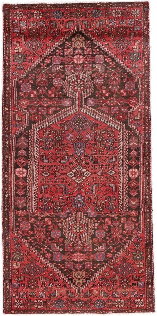 Hamedan Tappeto 110 x 220 (Iran) Annodato A Mano