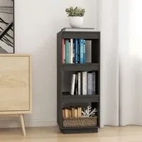 Libreria/Divisorio Grigio 40x35x103cm in Legno Massello di Pino cod 9565