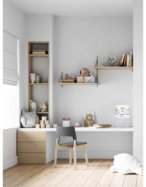 Lampada per bambini PIKKI 1xE27/60W/230V blu