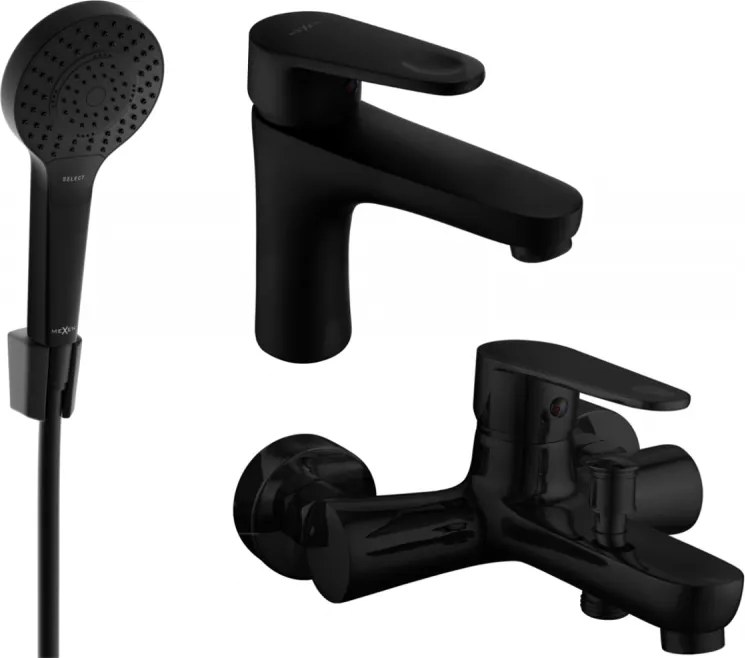 Mexen Kama R05 set da bagno, nero - 72503R05-70