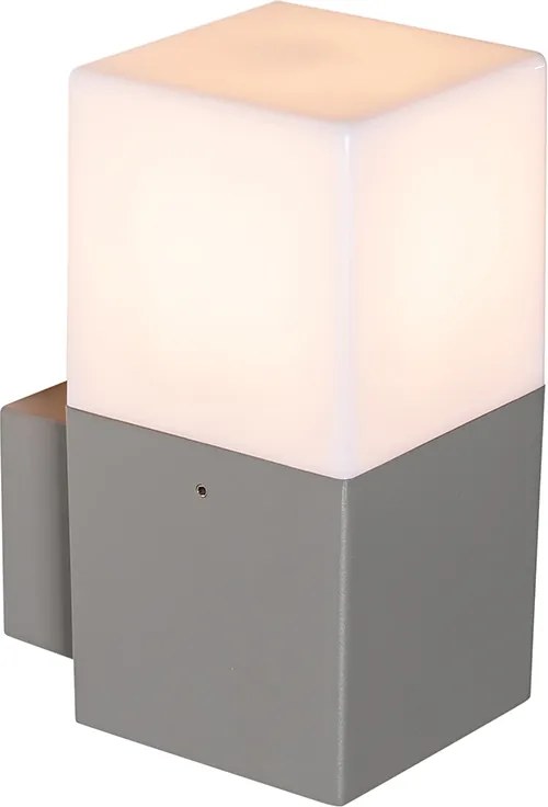 Lampada da parete per esterni moderna grigia IP44 - Denmark