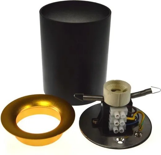 Faretto CYRO 1xGU10/30W/230V nero/dorato