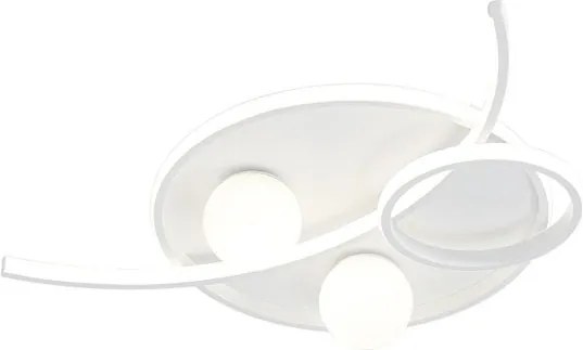 Plafoniera LED MANILA bianco IP20 cct da bianco caldo al bianco neutro, 4300 lumen