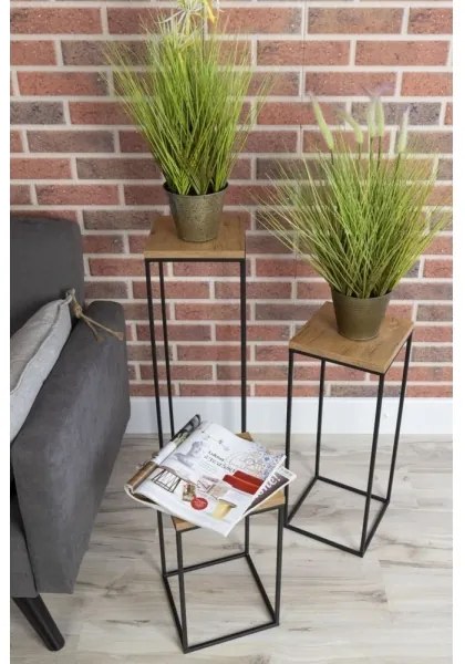 Portafiori BASICLOFT 40x24 nero/marrone