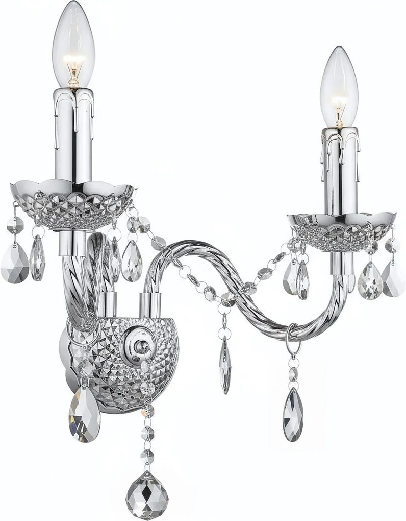 Lampada da parete EBT019-2W Chrome