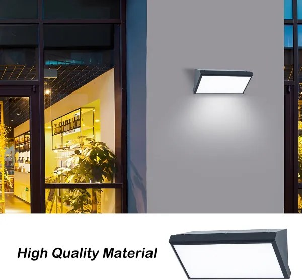 Brilagi-LED RGBW Applique da esterno TRIANGLE 1xE27/9W/230V antraciteIP65