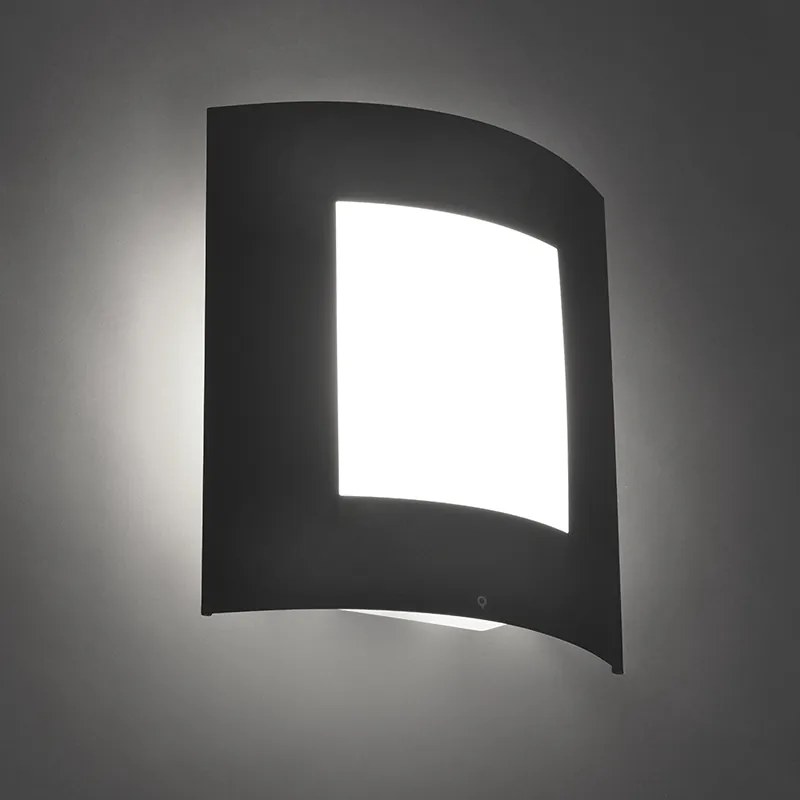 Lampada da parete per esterni antracite IP44 - Emmerald 1