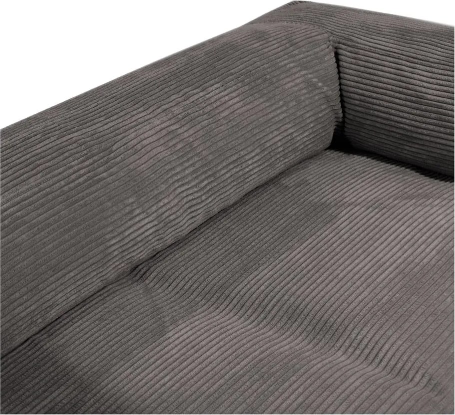 Puof a sacco marrone con rivestimento in velluto a coste Sofa MooG – SLOWDOWN