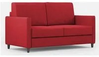 Divano 2 Posti 158x85x85 cm Karay in Tessuto Rosso