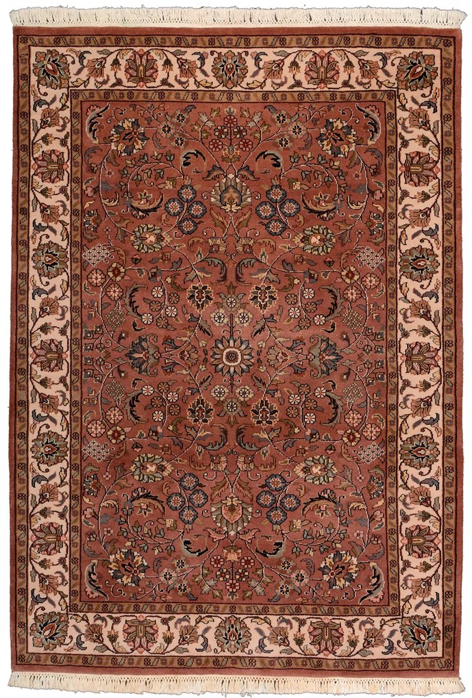 Sarouk Tappeto 180 x 120 Rosa (Indian) Annodato A Mano