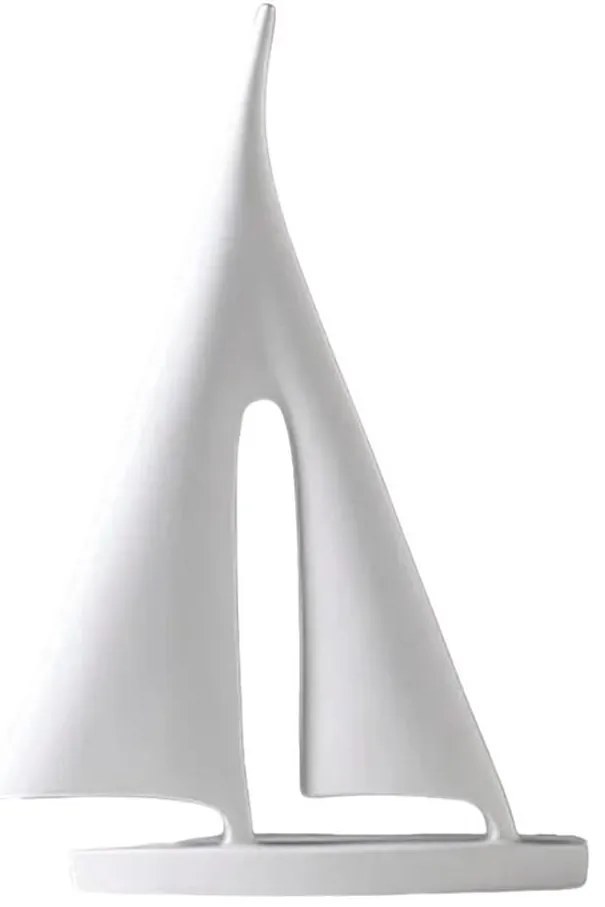 Decorazione da tavolo 21 cm resina/bianca