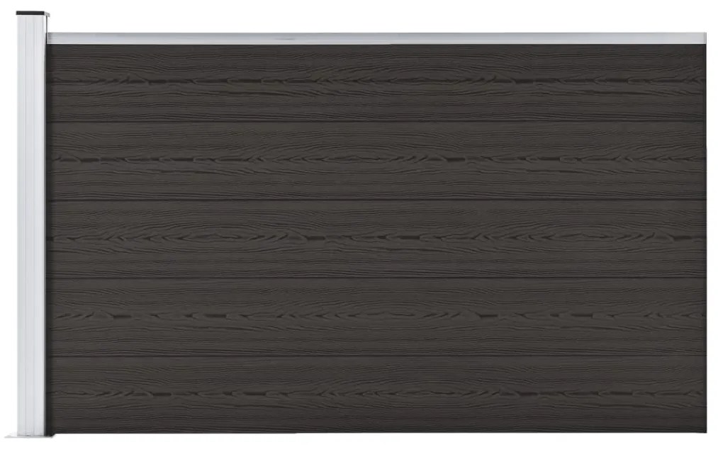 Pannello Di Recinzione İn Wpc 175x105 Cm Nero /