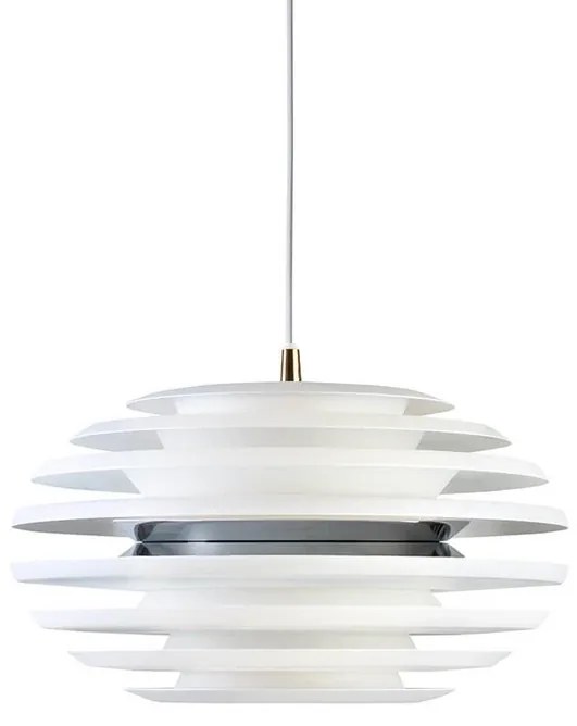 Ellipse Lampada a Sospensione Ø400 Bianco Opaco/Cromato - Belid