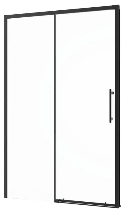 Porta doccia scorrevole Remix2 L 120 x H 195cm, Sp. 5 mm in vetro profilo nero