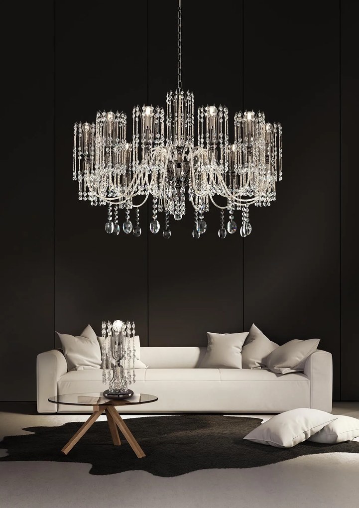 Arredoluce Royal Crystal 12-light chandelier  498/12