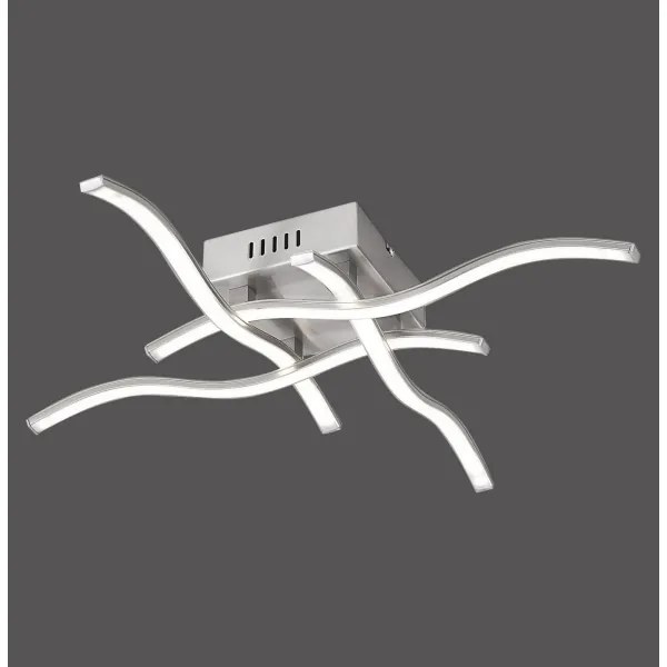 Leuchten Direkt 15131-55 - Lampadario LED da superficie WAWE 4xLED/4,6W/230V cromo opaco