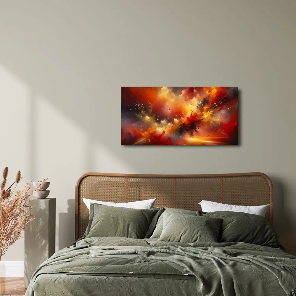 Quadro su tela – Tempesta astratta ardente