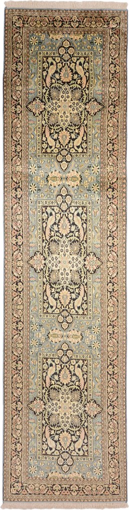 Cashmere Silk Tappeto orientale 310 x 80 (Indian) Annodato A Mano