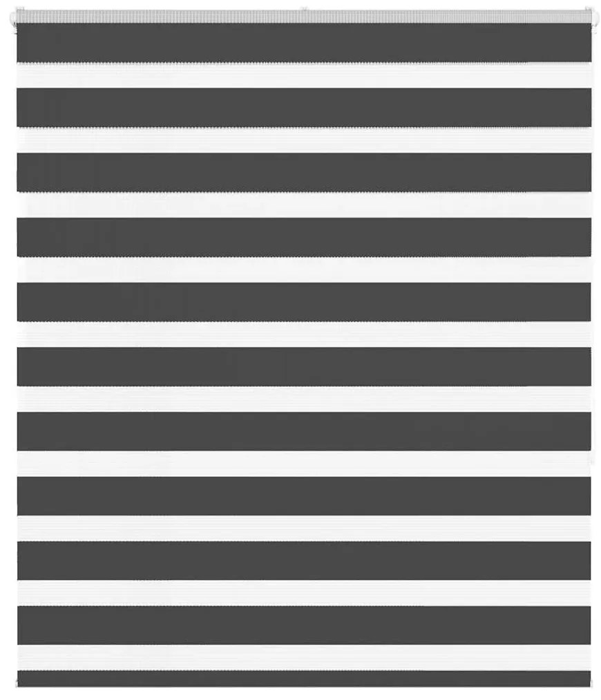 Tenda A Rullo Zebra Nero Larghezza Tessuto 130,9 Cm Poliestere /